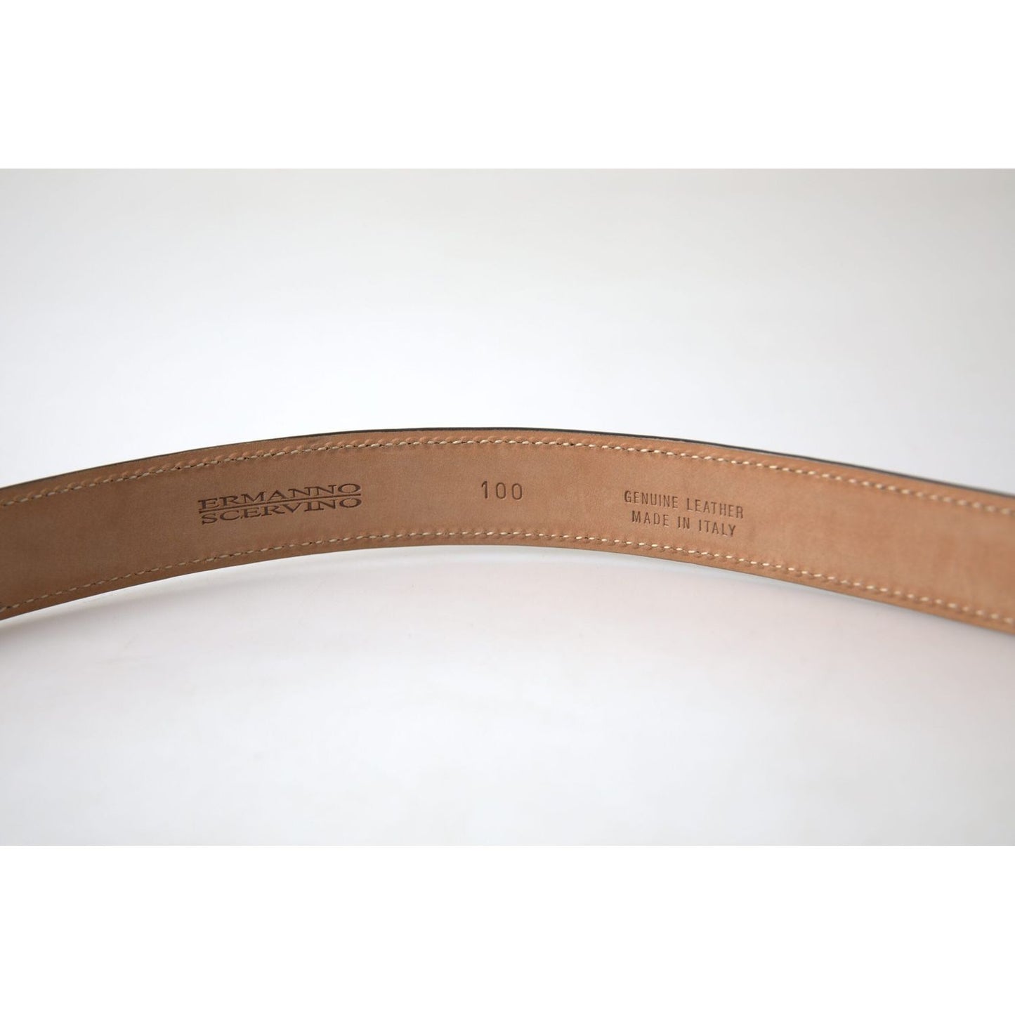 Ermanno Scervino Exquisite Italian Leather Belt with Metal Buckle Ermanno Scervino