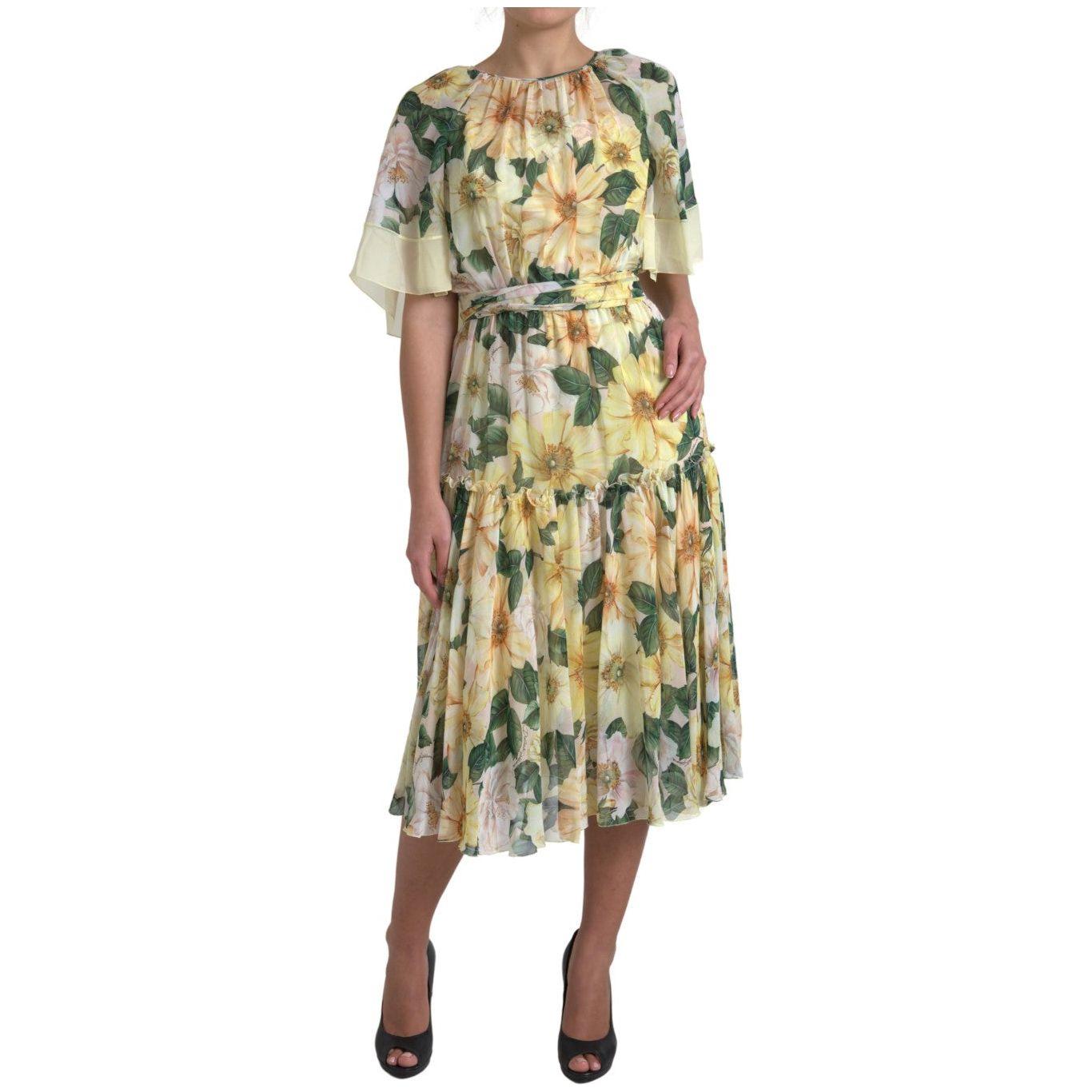 Dolce & Gabbana Elegant Silk Floral Maxi Dress Dolce & Gabbana