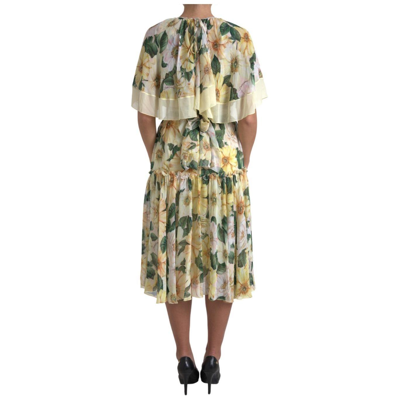 Dolce & Gabbana Elegant Silk Floral Maxi Dress Dolce & Gabbana