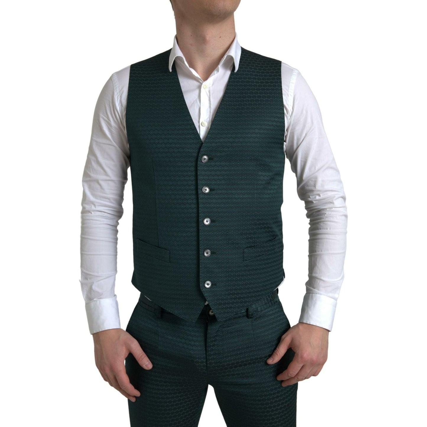 Dolce & Gabbana Emerald Elegance Slim Fit 3-Piece Suit Dolce & Gabbana