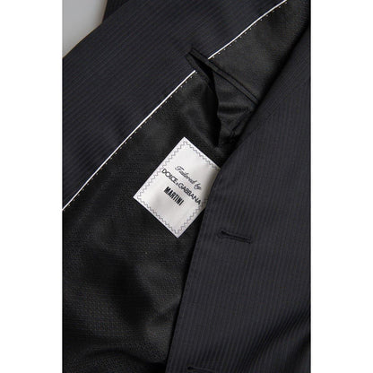 Dolce & Gabbana Black 2 Piece Single Breasted MARTINI Suit