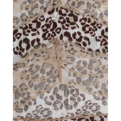 Cavalli Brown longsleeved lace top