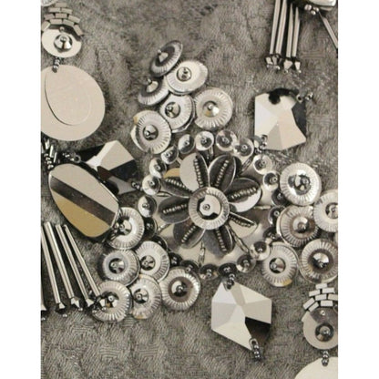 Dolce & Gabbana Black floral crystal embedded dress