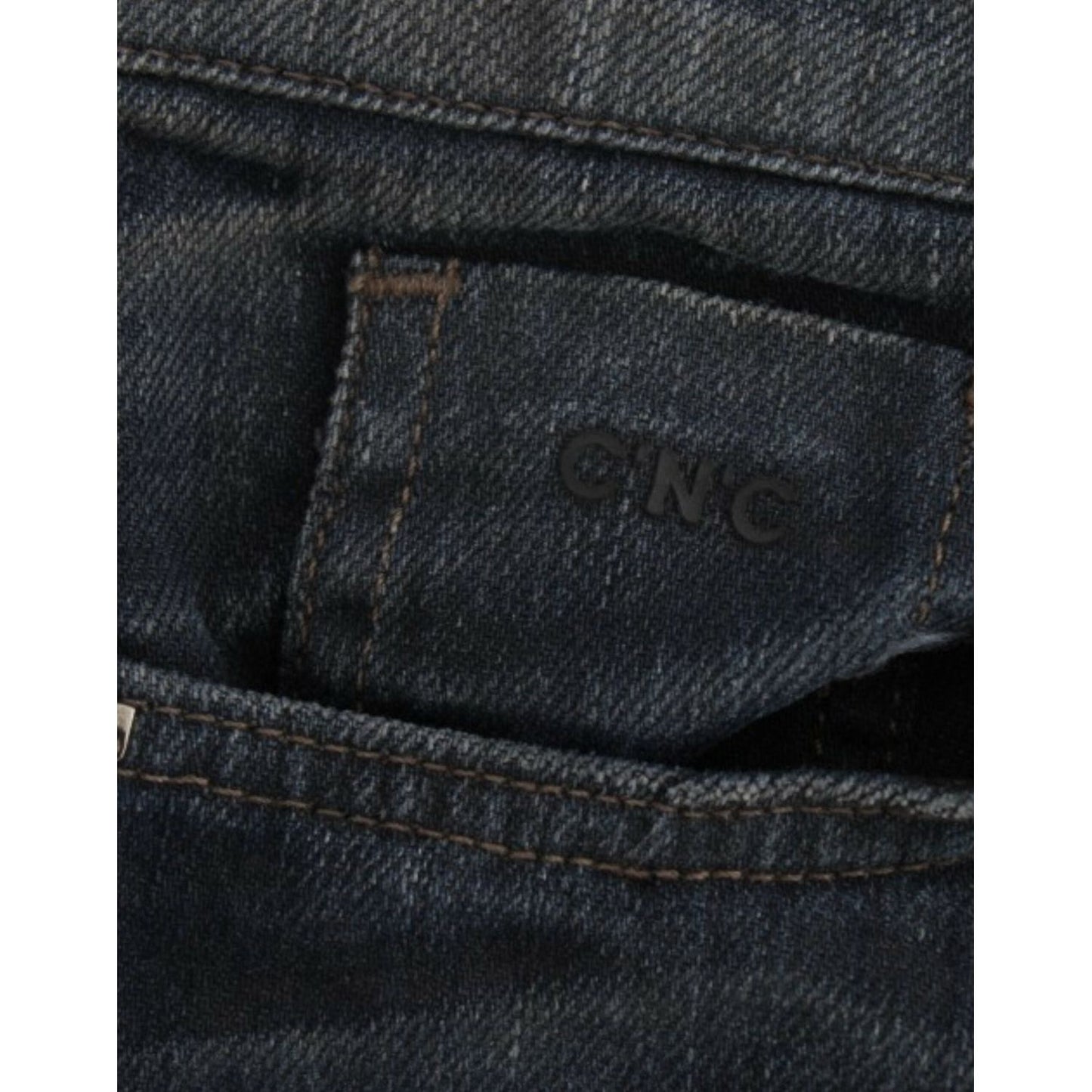 Costume National Chic Superskinny Blue Denim Jeans Costume National