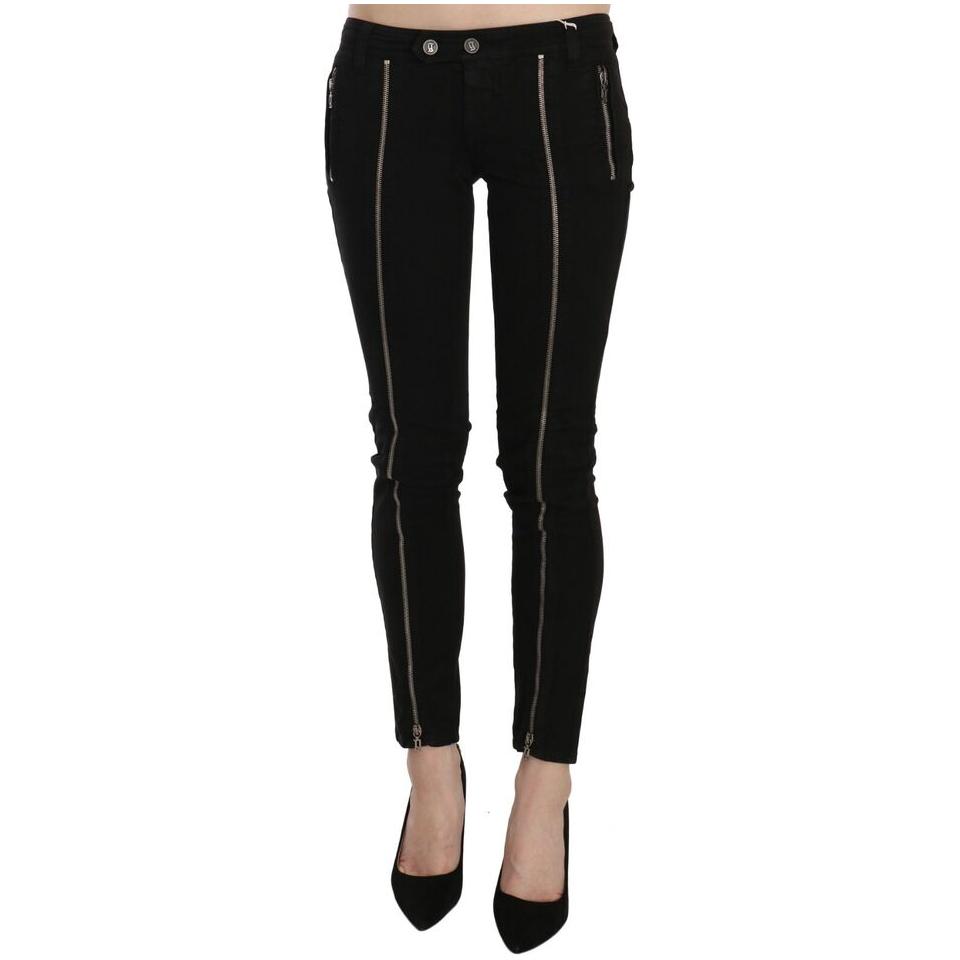 Dolce & Gabbana Chic Black Low Waist Slim Fit Skinny Jeans Dolce & Gabbana