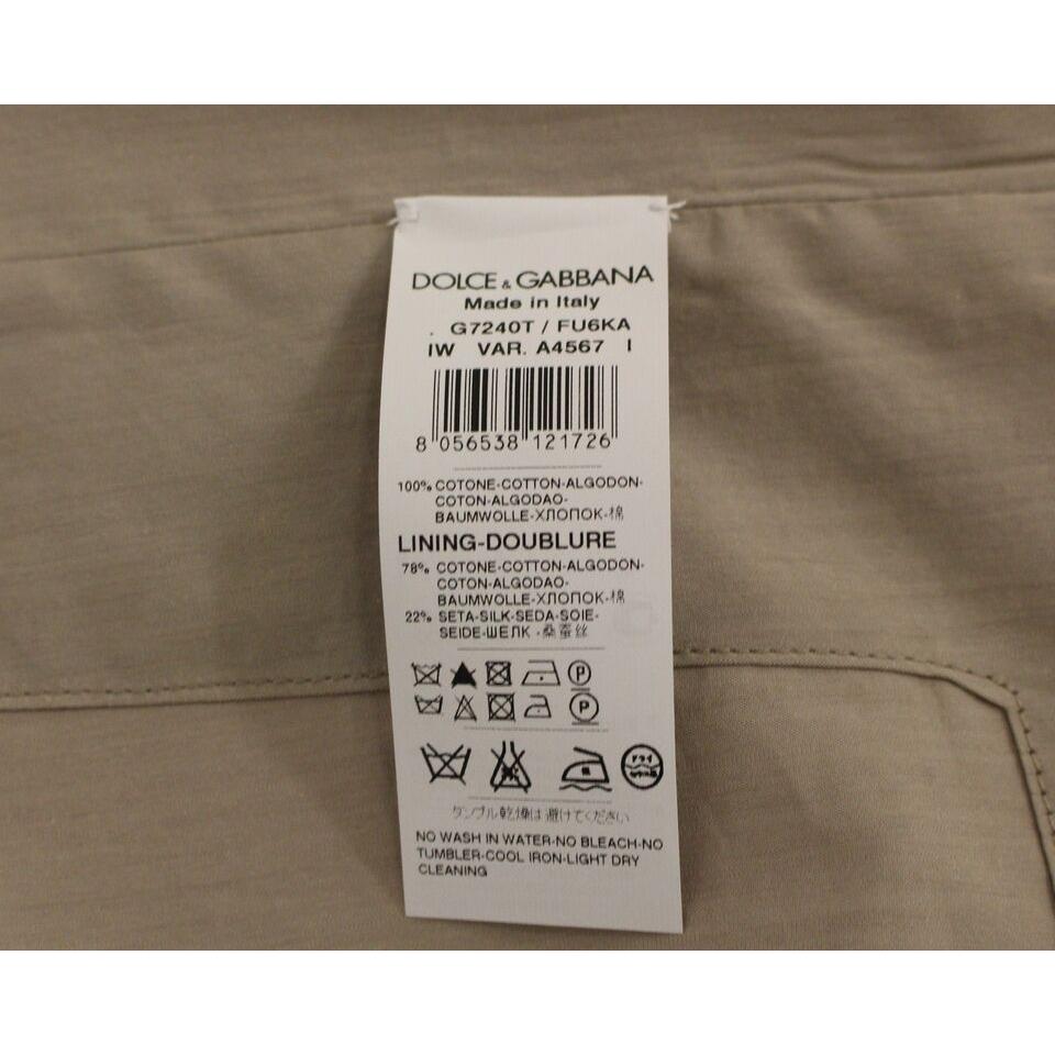 优雅米色棉质连衣裙背心 - 修身版型