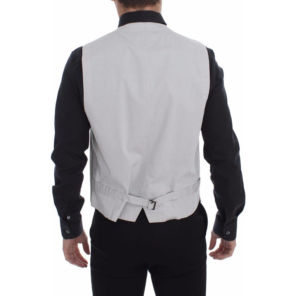 优雅米色棉丝连衣裙背心