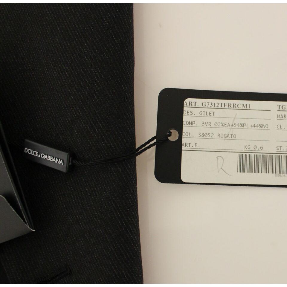 优雅灰色羊毛弹力连衣裙背心