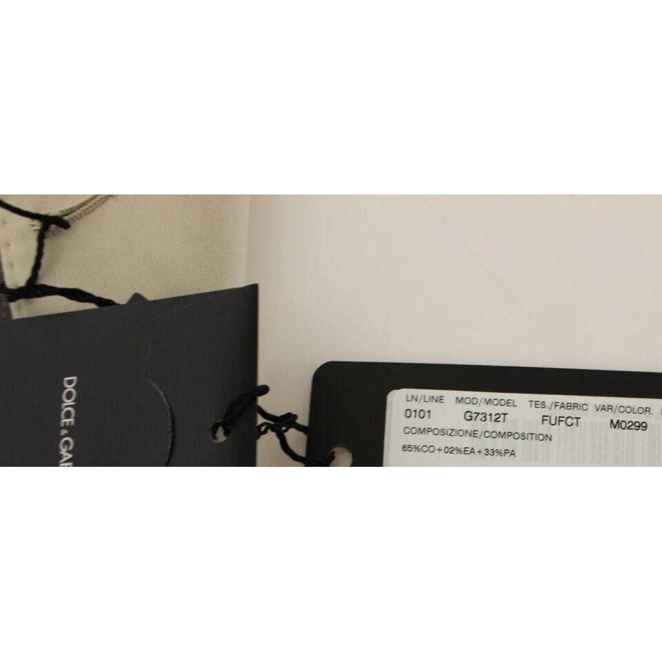 优雅米色棉混纺连衣裙背心