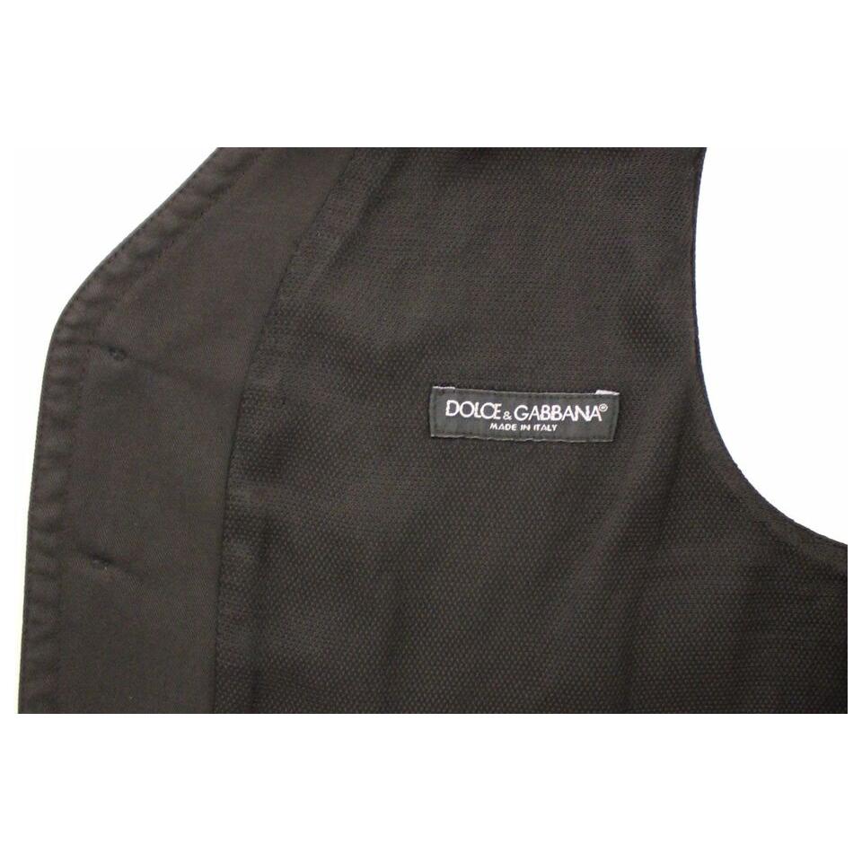 Dolce & Gabbana Elegant Black Dress Vest Dolce & Gabbana