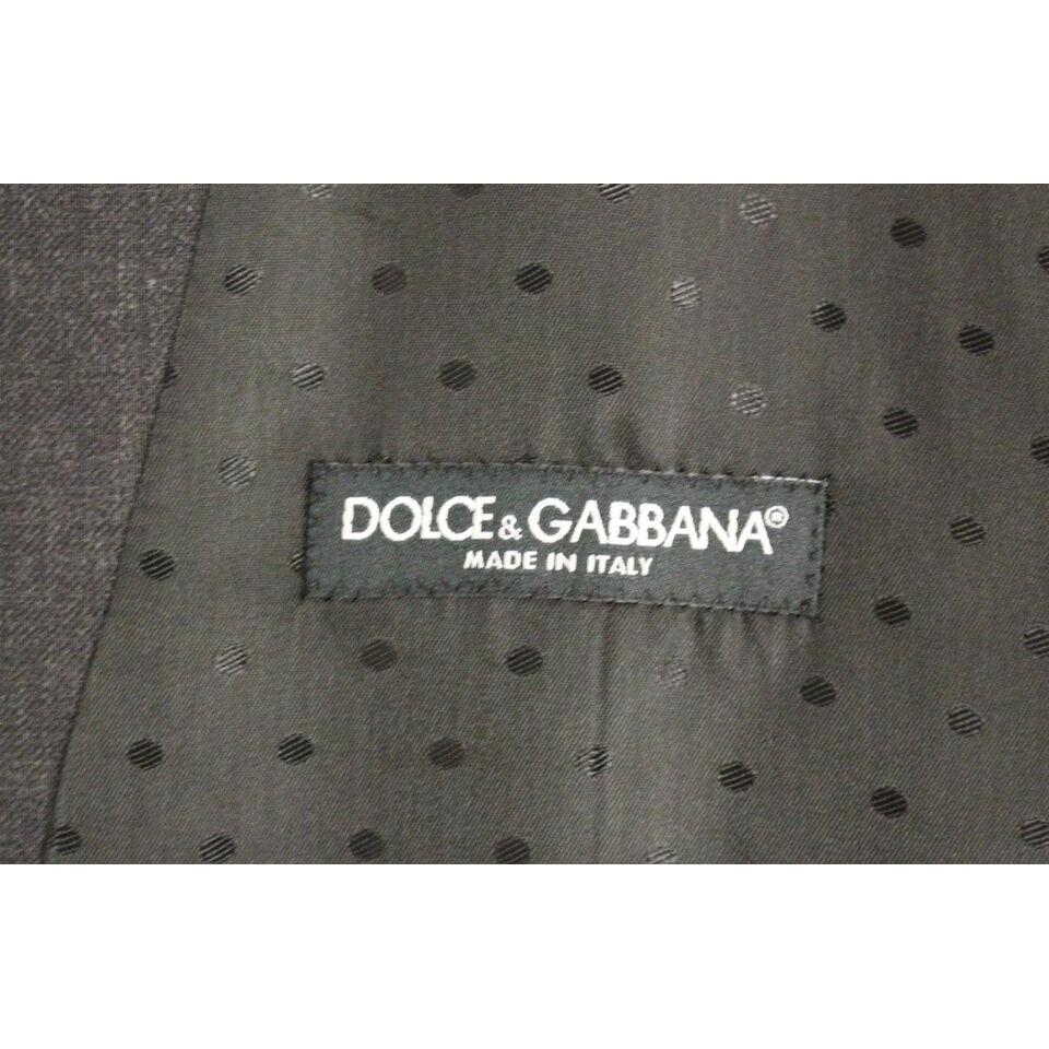 Dolce & Gabbana Gray Wool Formal Dress Vest Gilet Weste