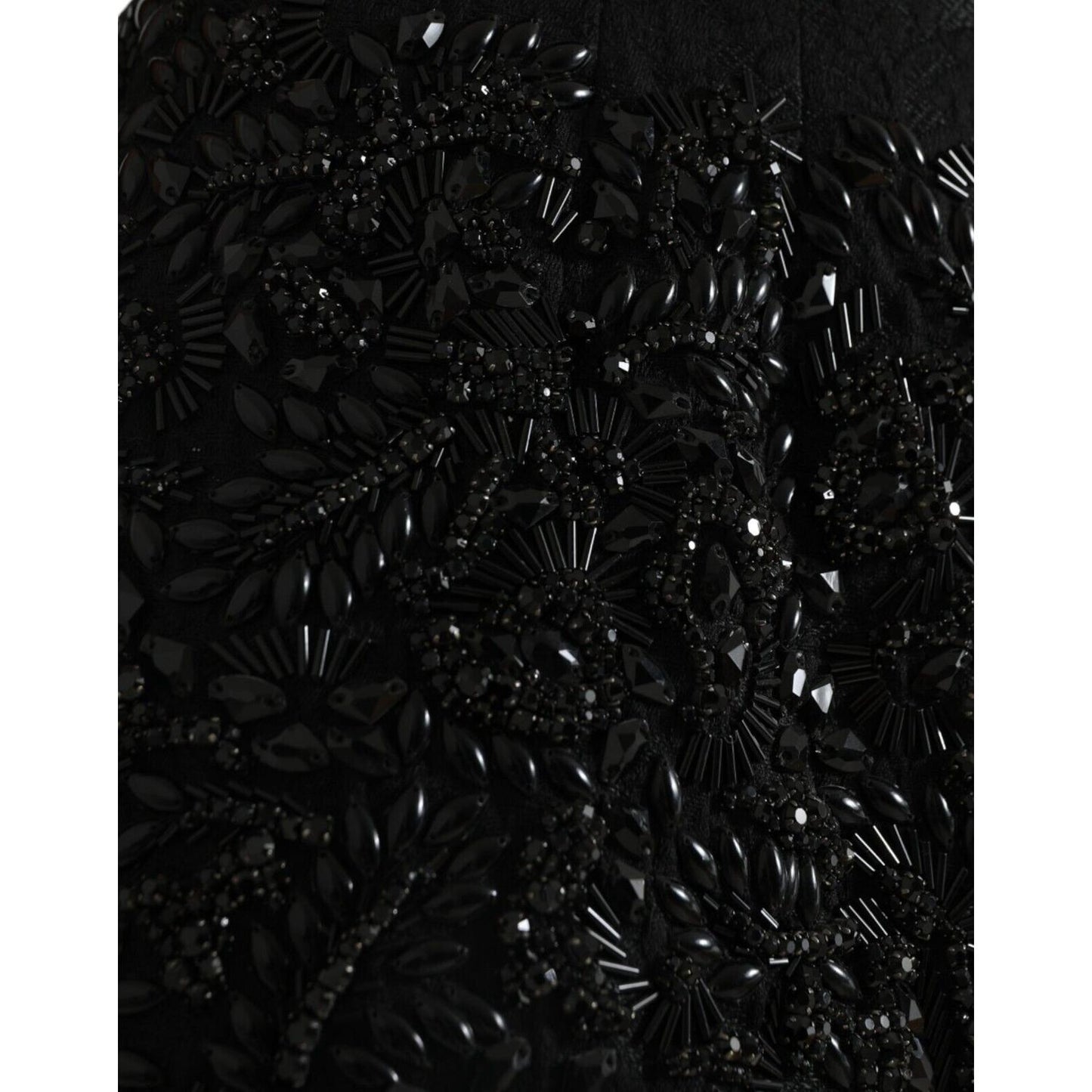 Dolce & Gabbana Black Crystal-Embellished Runway Skirt Dolce & Gabbana