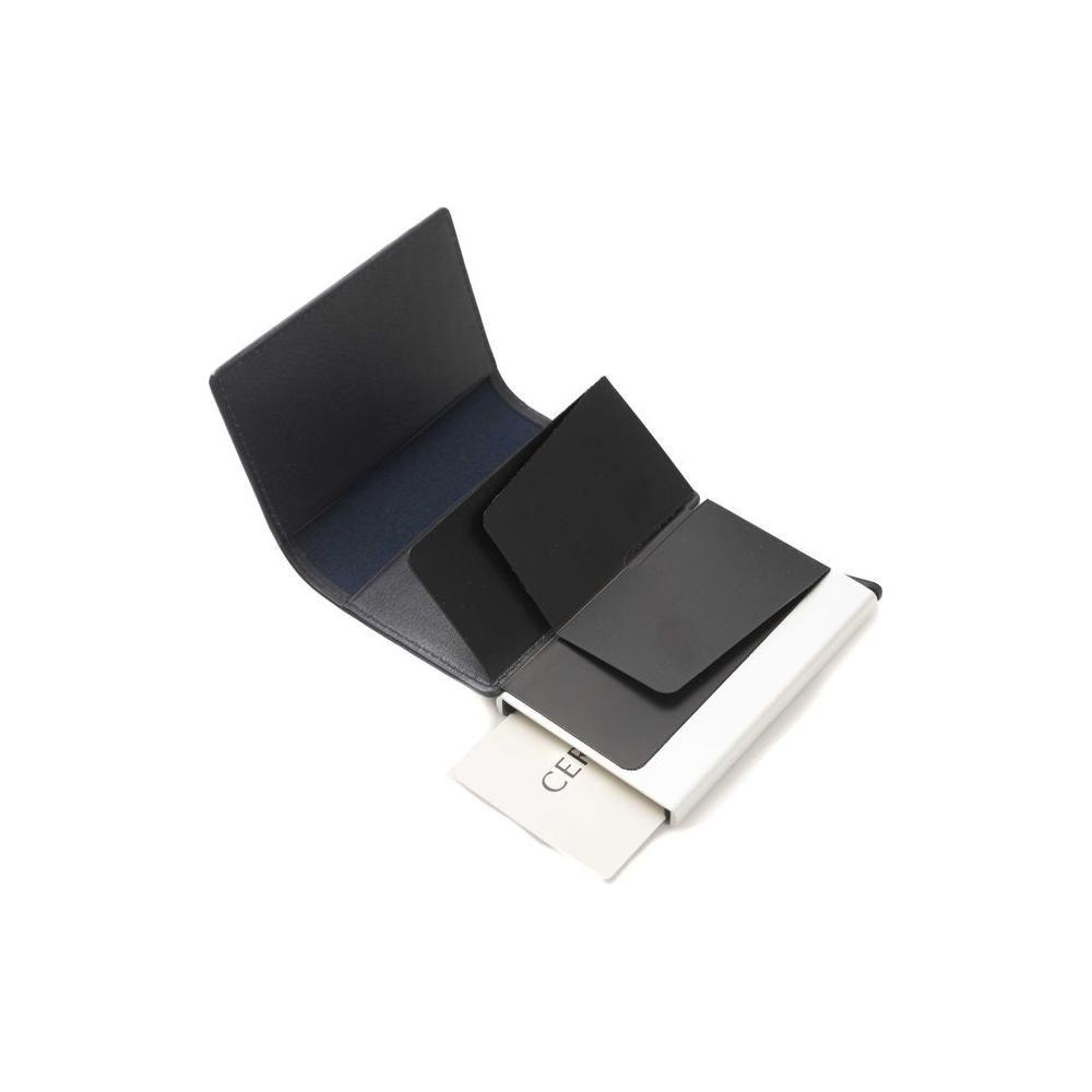 男士优雅蓝色皮革钱包