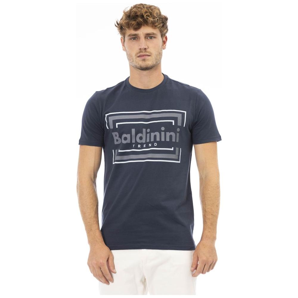 Baldinini Trend Blue Cotton Men T-Shirt