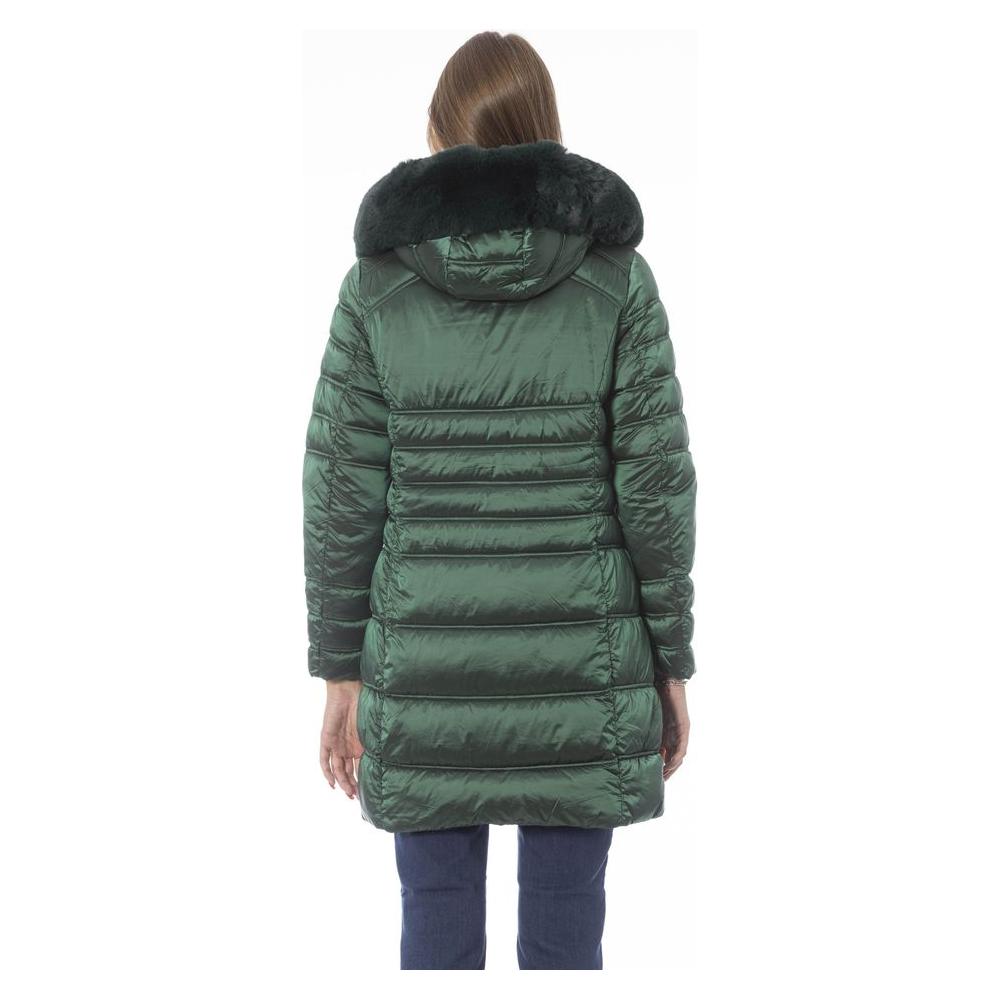 Baldinini Trend Green Polyester Women Jacket Baldinini Trend