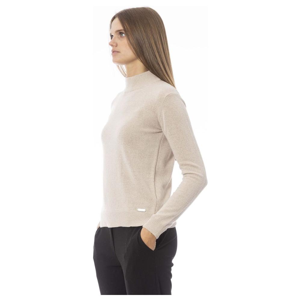 Baldinini Trend Beige Cashmere Women Sweater Baldinini Trend