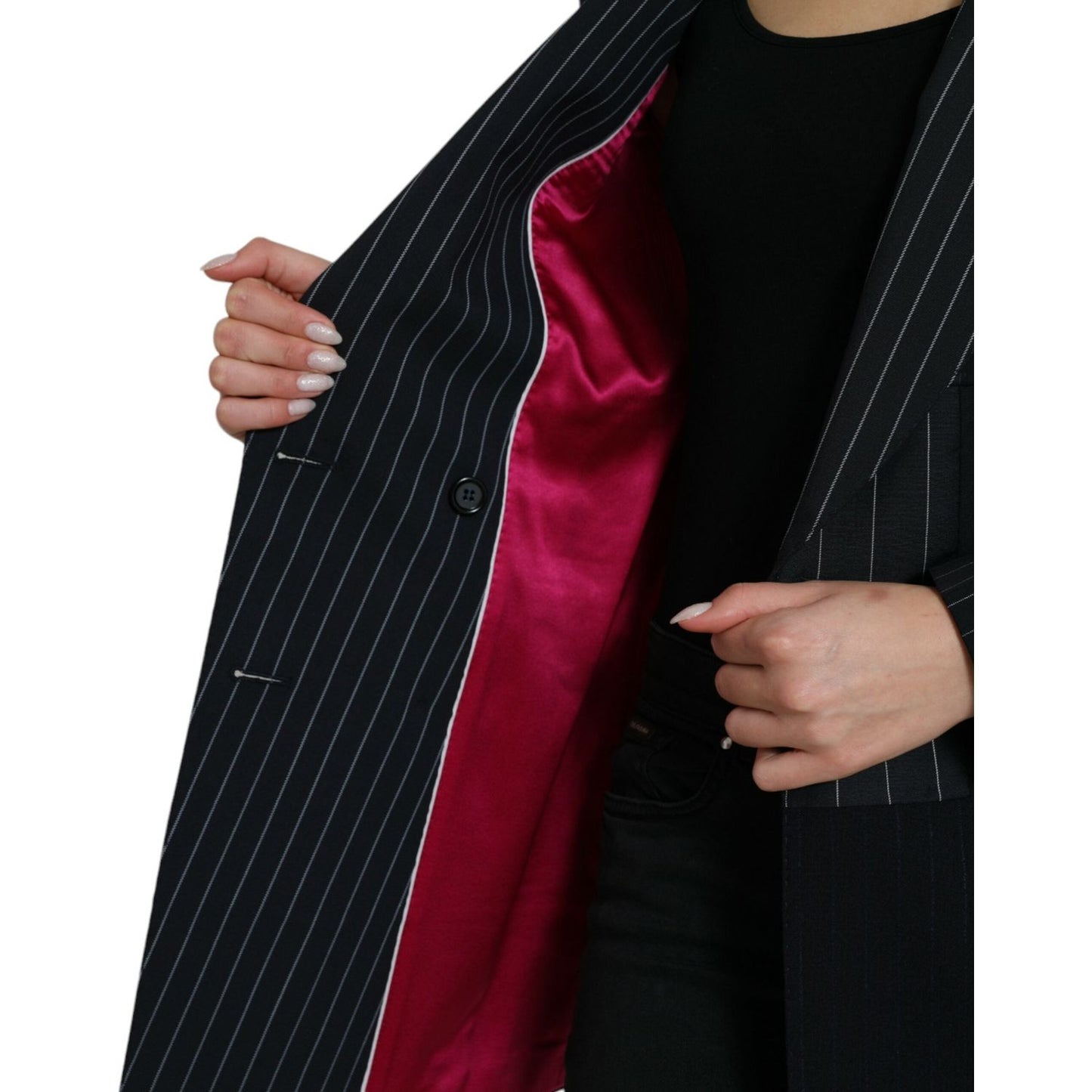 Dolce & Gabbana Elegant Striped Virgin Wool Blazer Dolce & Gabbana