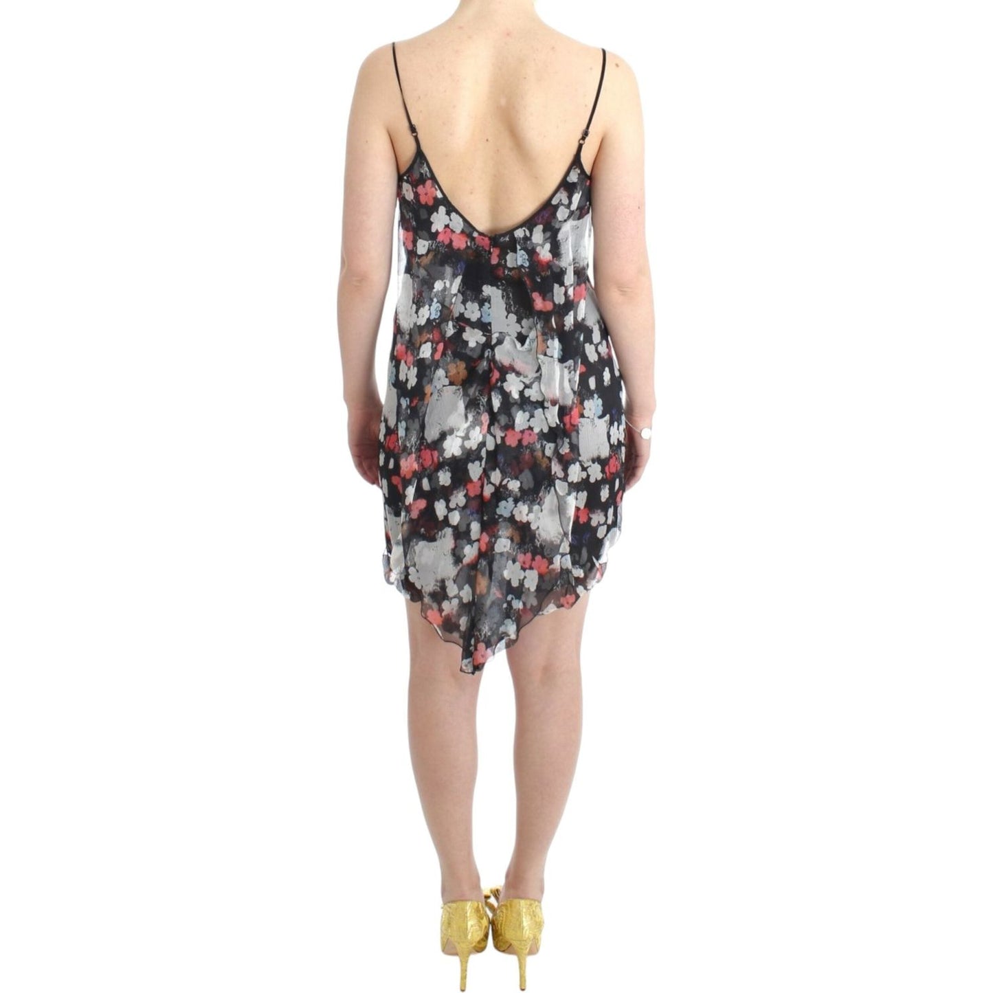 Costume National Floral silk mini dress
