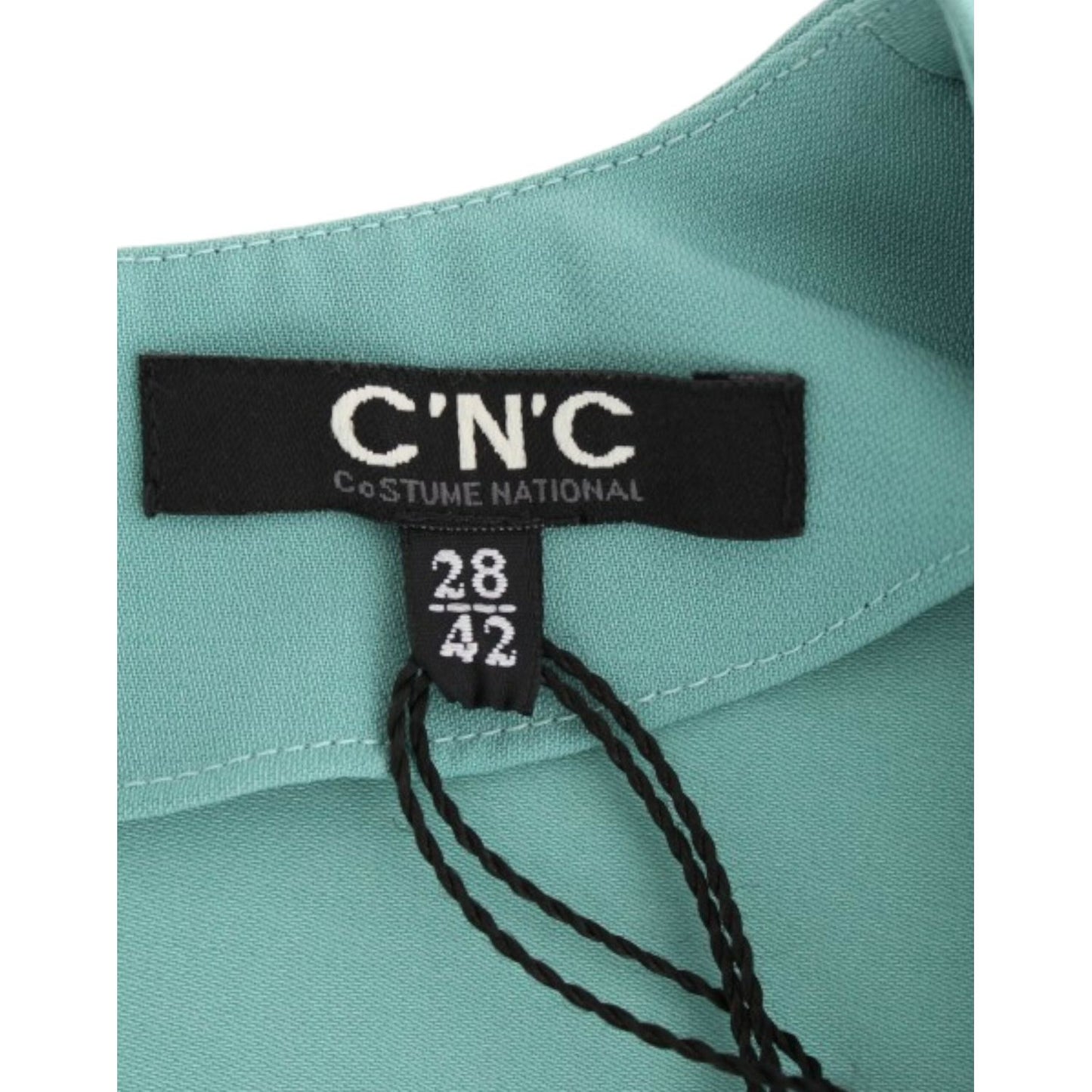 Costume National Green 3/4 sleeved sheath dress