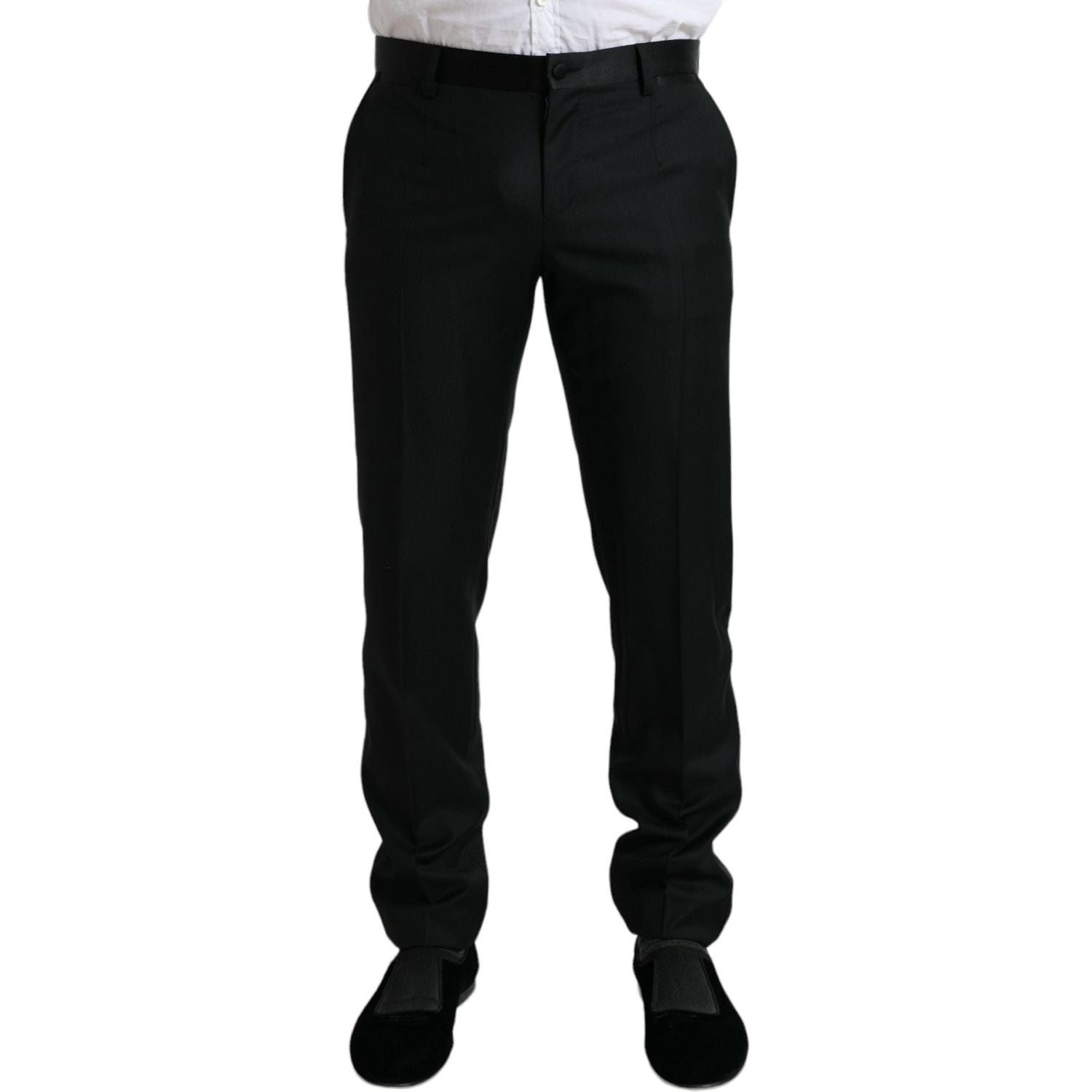 بنطلون رسمي أنيق من الصوف بقصّة Slim Fit من Dolce &amp; Gabbana