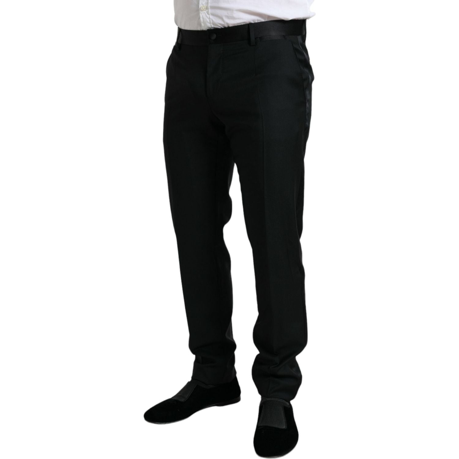بنطلون رسمي أنيق من الصوف بقصّة Slim Fit من Dolce &amp; Gabbana