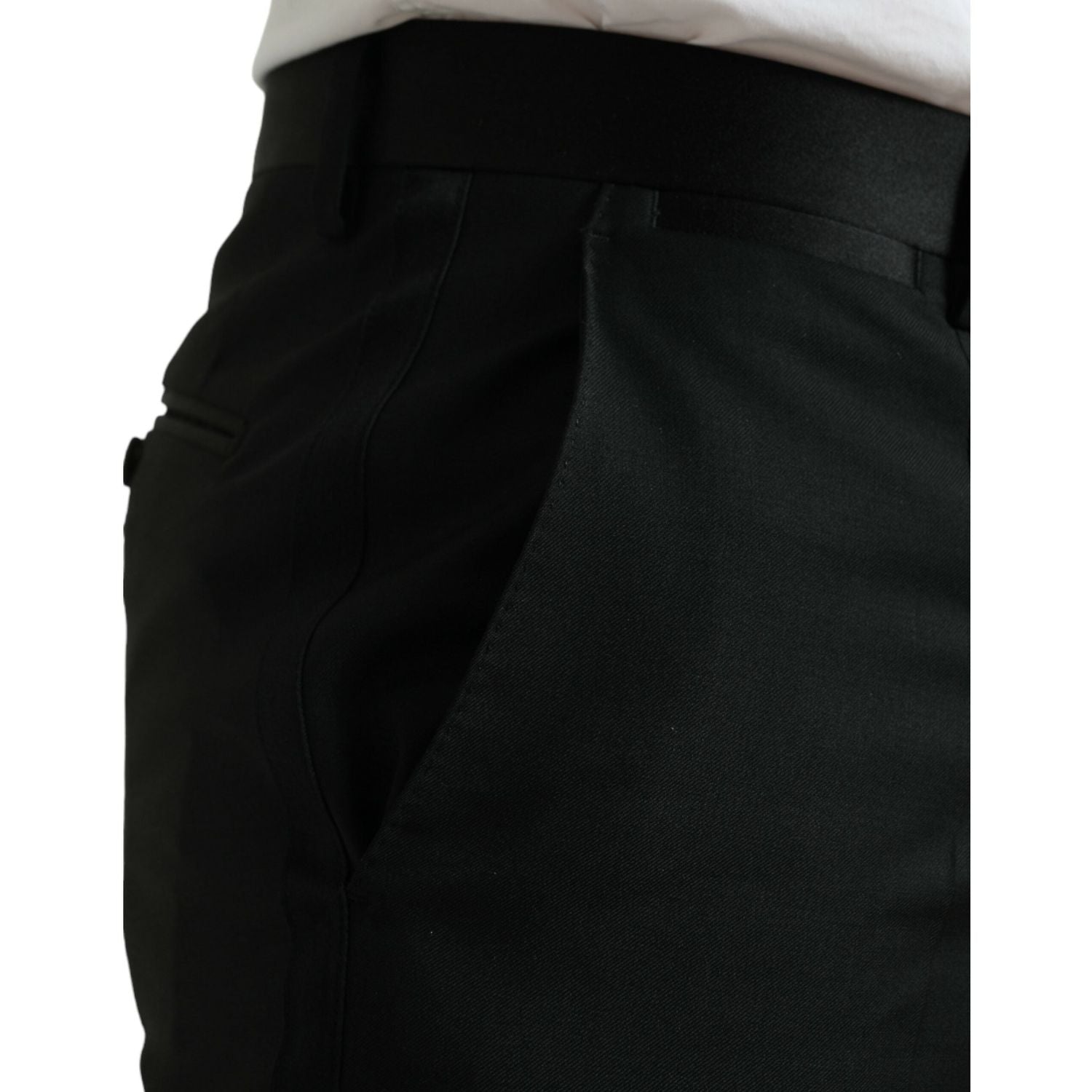 بنطلون رسمي أنيق من الصوف بقصّة Slim Fit من Dolce &amp; Gabbana