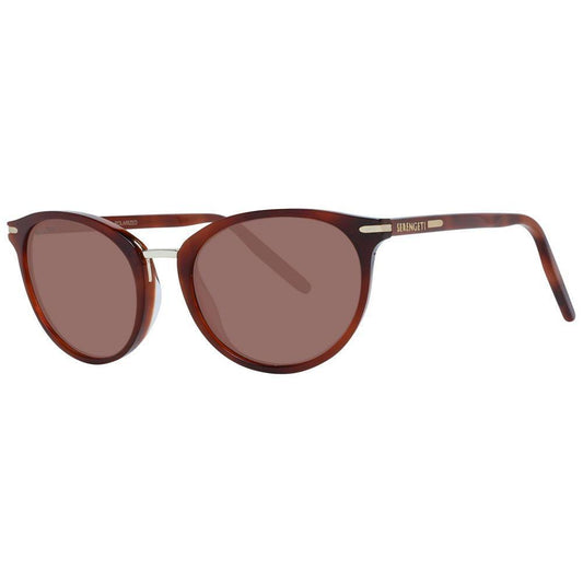 Serengeti Brown Acetate & Metal Sunglasses Serengeti