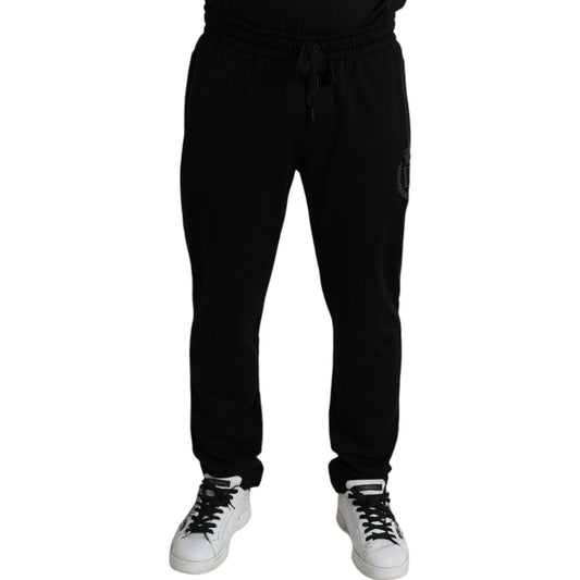 Dolce & Gabbana Black DG Logo Skinny Jogger Sweatpants Pants