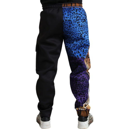 Dolce & Gabbana Elegant Tiger Print Joggers Dolce & Gabbana