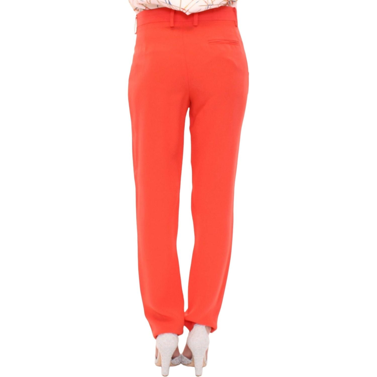 CO|TE Orange boyfriend stretch pants