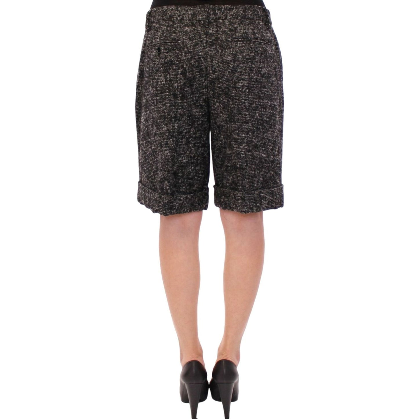 Dolce & Gabbana Elegant Gray Alpaca Blend Shorts Dolce & Gabbana