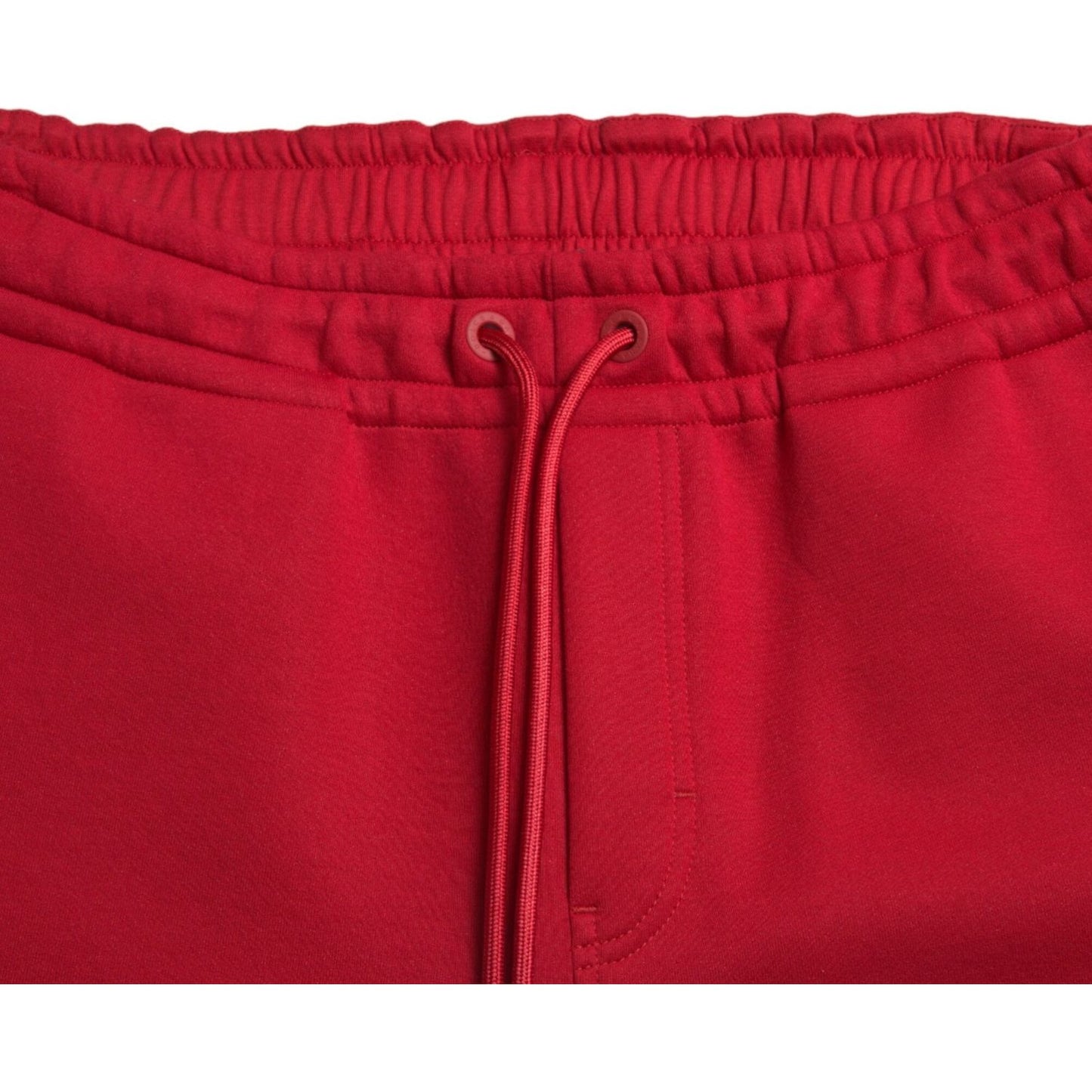 Dolce & Gabbana Sizzling Red Cotton Blend Jogger Pants Dolce & Gabbana