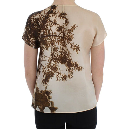 Dolce & Gabbana Brown Taormina silk blouse