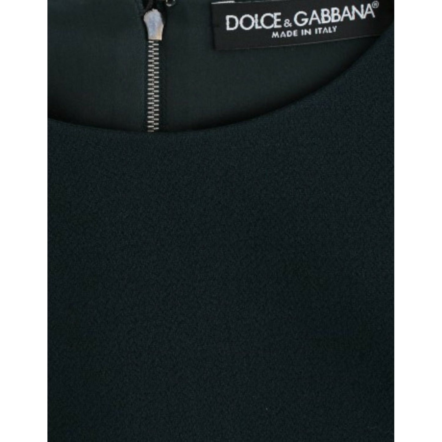 Dolce & Gabbana Green 3/4 sleeve wool blouse Dolce & Gabbana