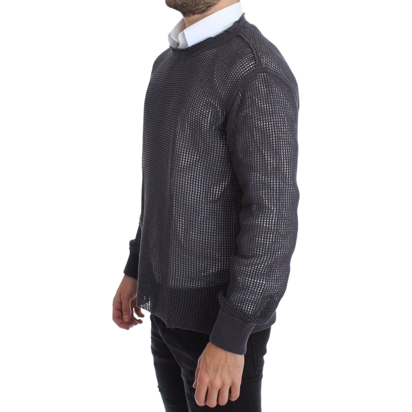 Dolce & Gabbana Purple Runway Netz Pullover Netted Sweater Dolce & Gabbana