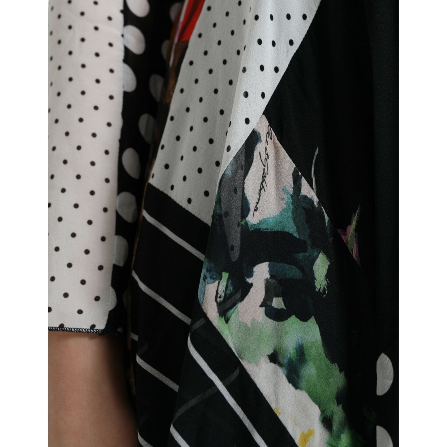 Dolce & Gabbana Multicolor Patchwork Floral Leopard Dress