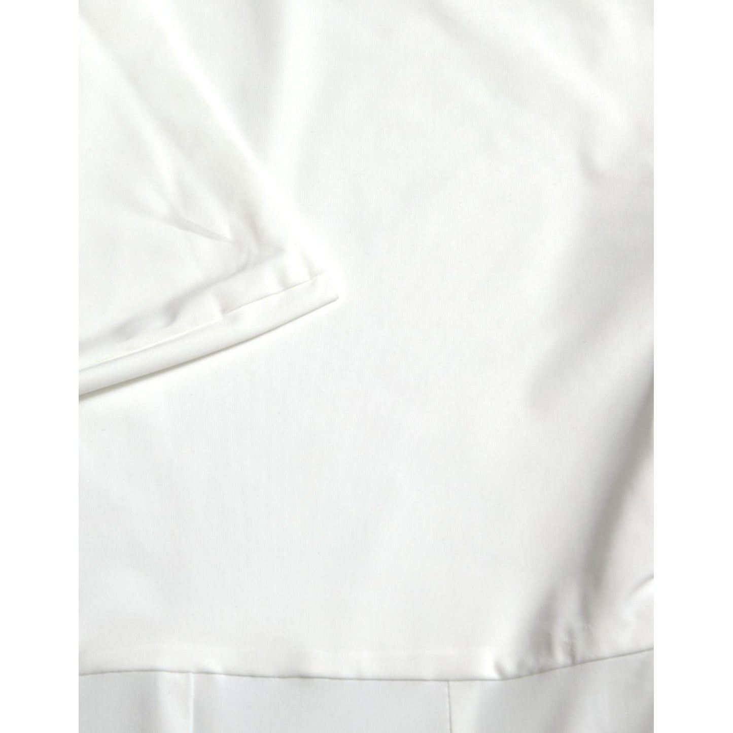 Dolce & Gabbana White Nylon Strapless Bodycon Jumpsuit Dress