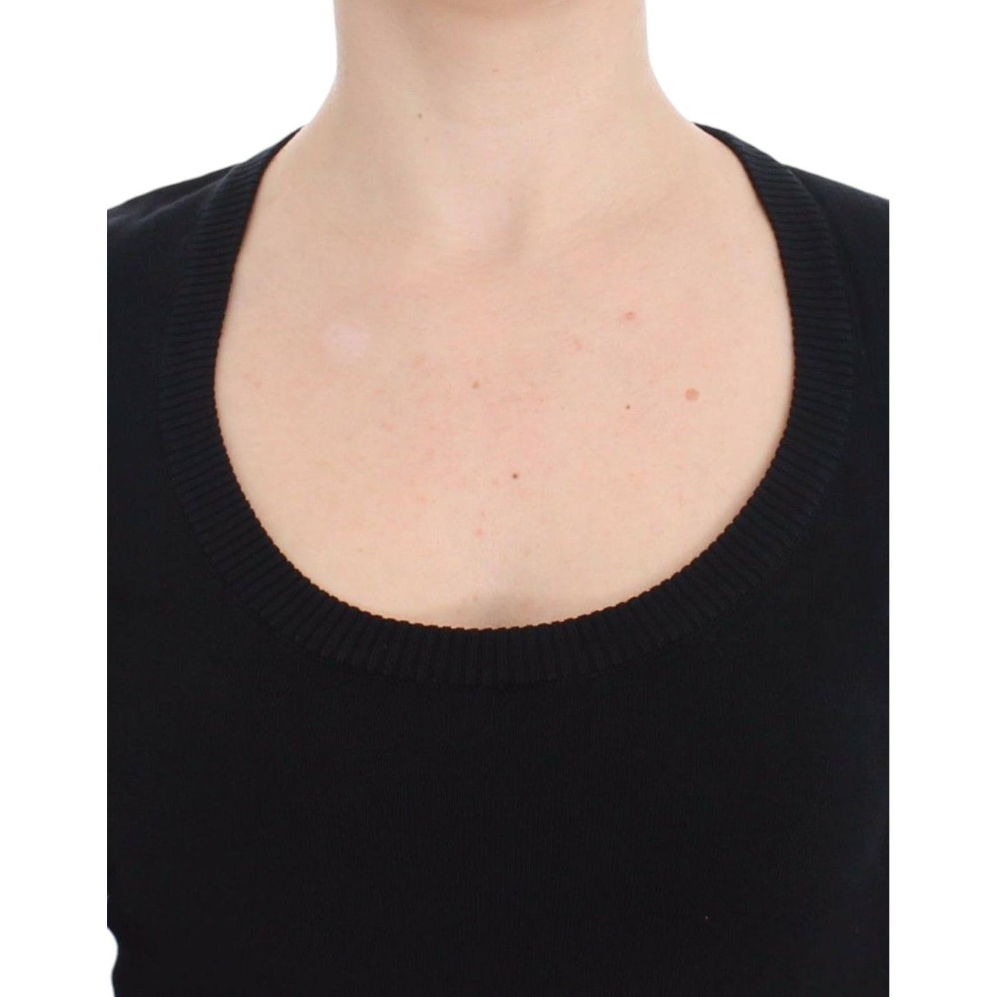 Dolce & Gabbana Black Cashmere Crewneck Sweater Pullover Dolce & Gabbana