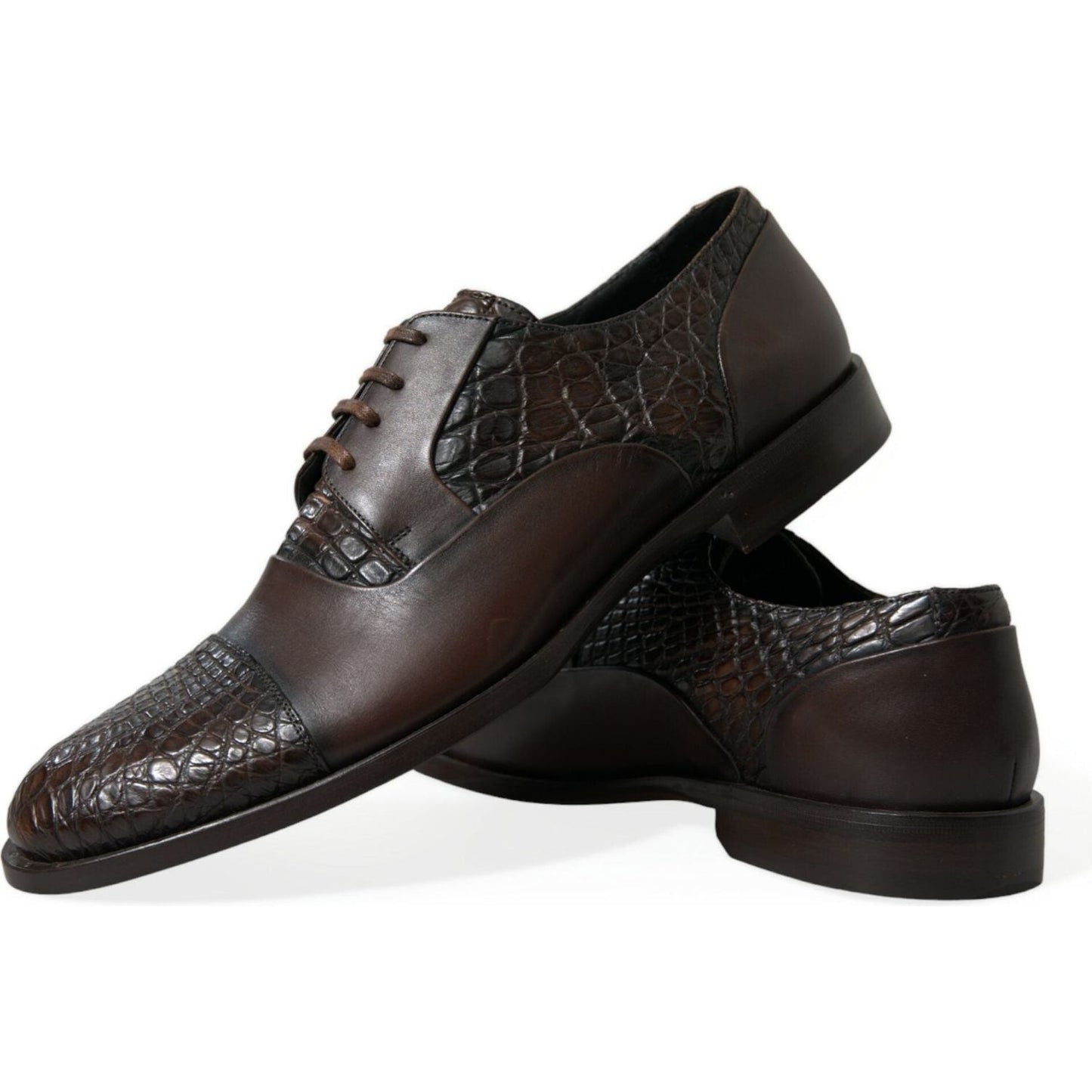 Dolce & Gabbana Elegant Textured Leather Oxford Dress Shoes Dolce & Gabbana