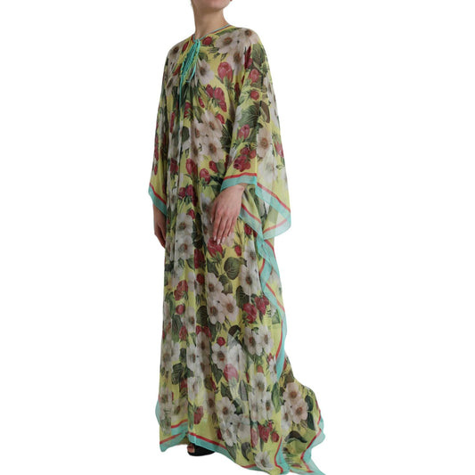 Dolce & Gabbana Elegant Floral Silk Maxi Dress Dolce & Gabbana