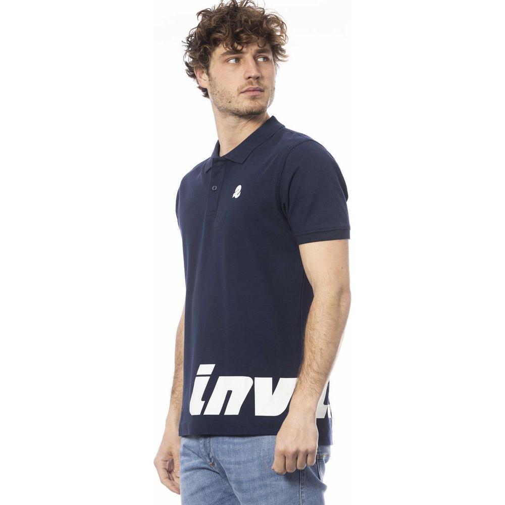 Invicta Blue Cotton Mens Polo Shirt Invicta