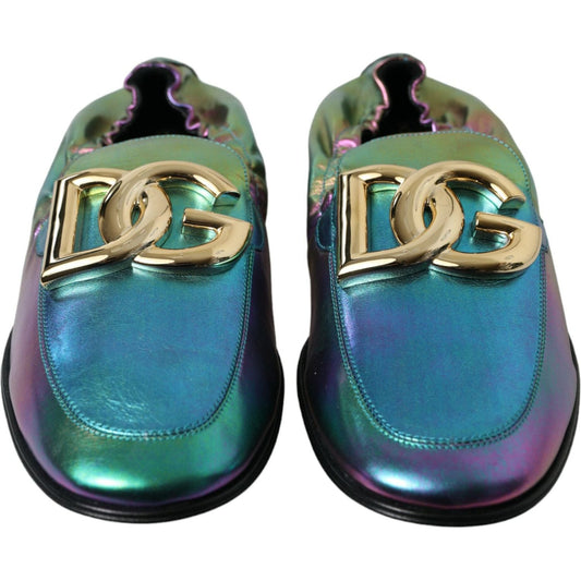 Dolce & Gabbana Elegant Iridescent Loafers for Gents Dolce & Gabbana