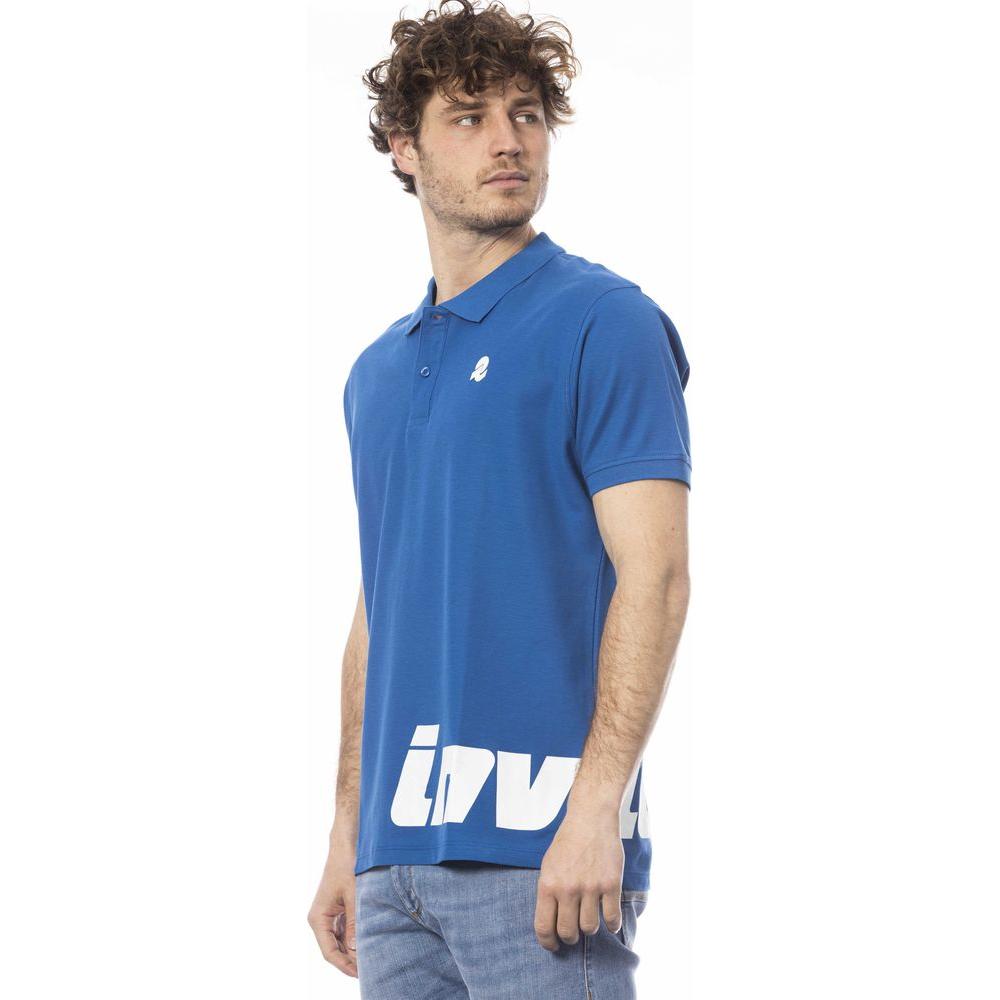 قميص بولو رجالي من القطن باللون الأزرق من Invicta