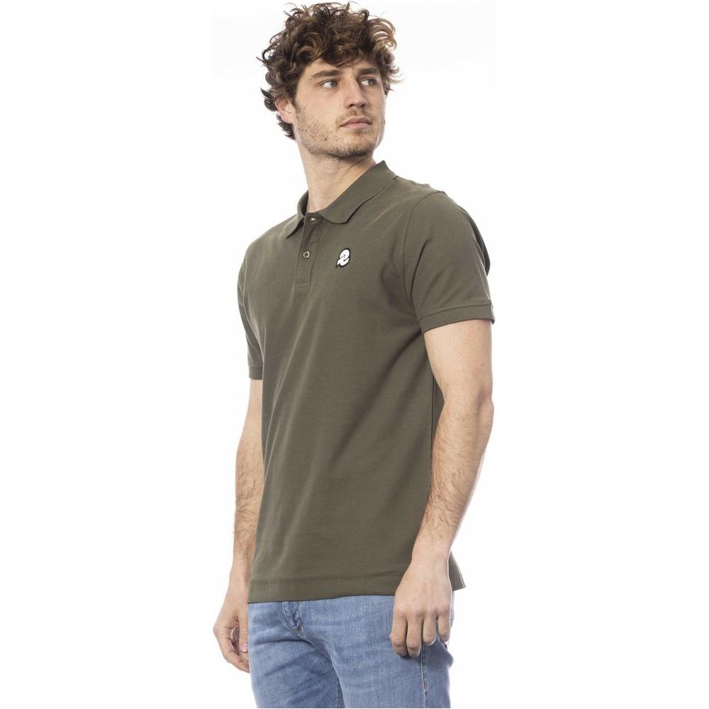 Invicta Green Cotton Men Polo Shirt Invicta