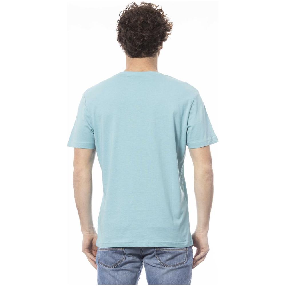 Invicta Light Blue Cotton Men T-Shirt Invicta