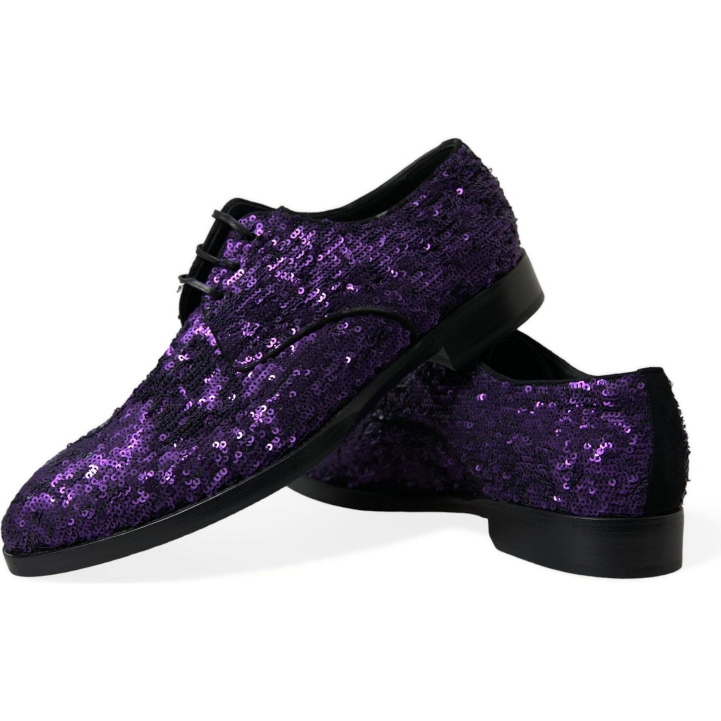 Dolce & Gabbana Elegant Sequined Oxford Dress Shoes Dolce & Gabbana