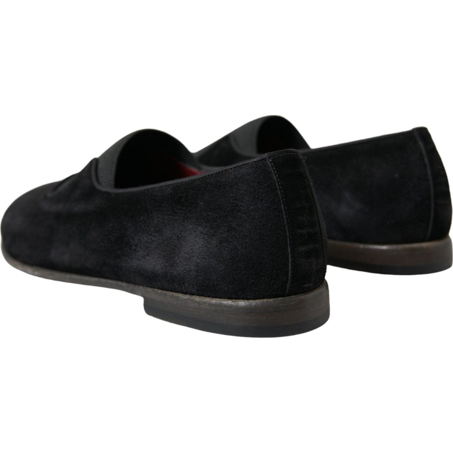 Dolce & Gabbana Elegant Black Velor Loafers for the Discerning Gentleman Dolce & Gabbana