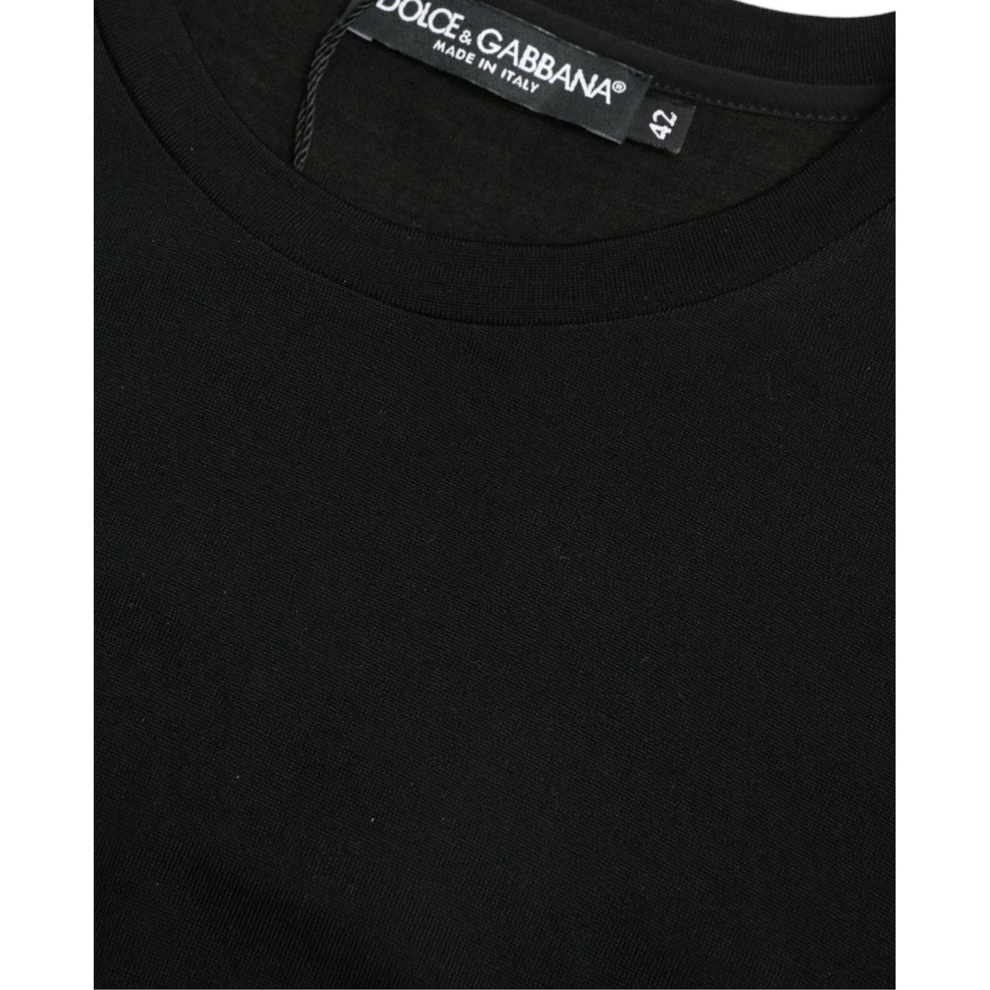 Dolce & Gabbana Elegant Wool Crew Neck Tee Dolce & Gabbana