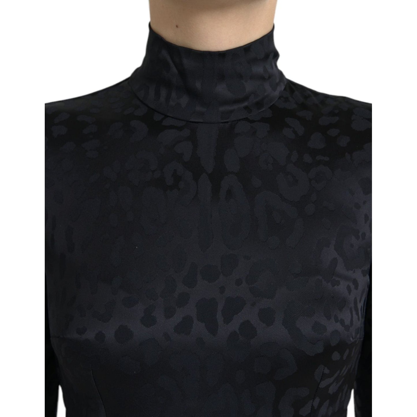 Dolce & Gabbana Elegant Black Cropped Top with Zip Closure Dolce & Gabbana