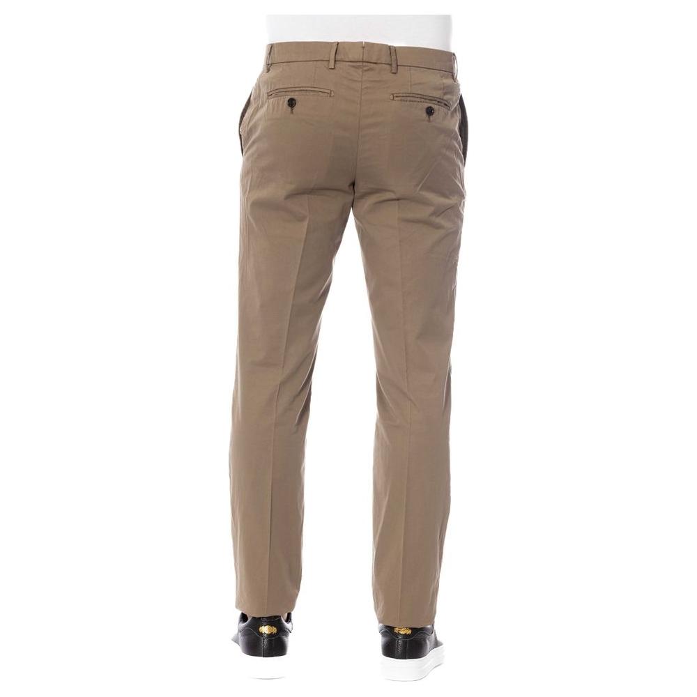 Trussardi Brown Cotton Men Pant Trussardi